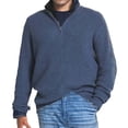 thumbnail image 1 of JTieacloth Men's Pullover Sweaters Male Spring And Autumn Solid Color Knitted Wool Long Sleeve Sweater Zipper Collar Top(Blue), 1 of 3