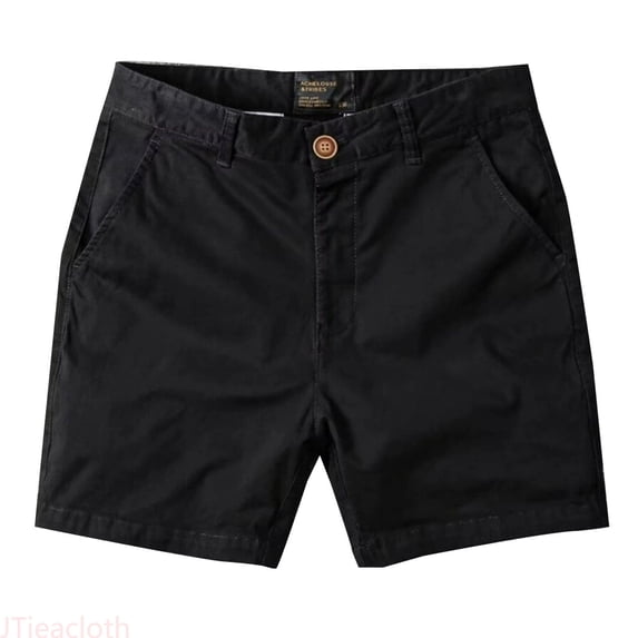 JTieacloth Men's Summer New Casual Slim Fit Cargo Shorts Stretchy Beach Shorts Casual Cargo Shorts Black