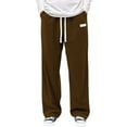 thumbnail image 1 of JTieacloth Mens Athletic Fit Pants Corduroy Casual Pants Relaxed Fit Wide Leg Trousers With Crotch Comfortable Soft Fabric For Everyday Wear Brown, 1 of 4