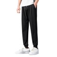 thumbnail image 1 of JTieacloth Mens Big and Tall Pants Men's Pants With Deep Pockets Loose Fit Casual Mesh Drawstring Jogging Trousers For Running Workout Training Basketball Black, 1 of 6