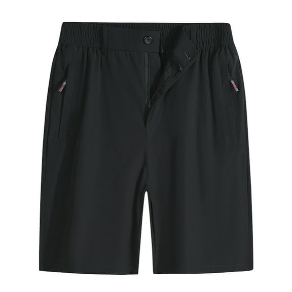 JTieacloth Mens Breathable Work Shorts Men's Casual Shorts For Daily Wear Breathable And Durable High Elastic Shorts Suitable For Summer With No Decoration Easy Care And Tear Design,Black