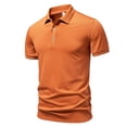 thumbnail image 1 of JTieacloth Mens Button Closure T Shirt Men's Shirts Performance Wicking Classic Fit Button Shirts For Men Gold L, 1 of 6