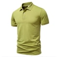 thumbnail image 1 of JTieacloth Mens Button Closure T Shirt Men's Shirts Performance Wicking Classic Fit Button Shirts For Men Green XXL, 1 of 6