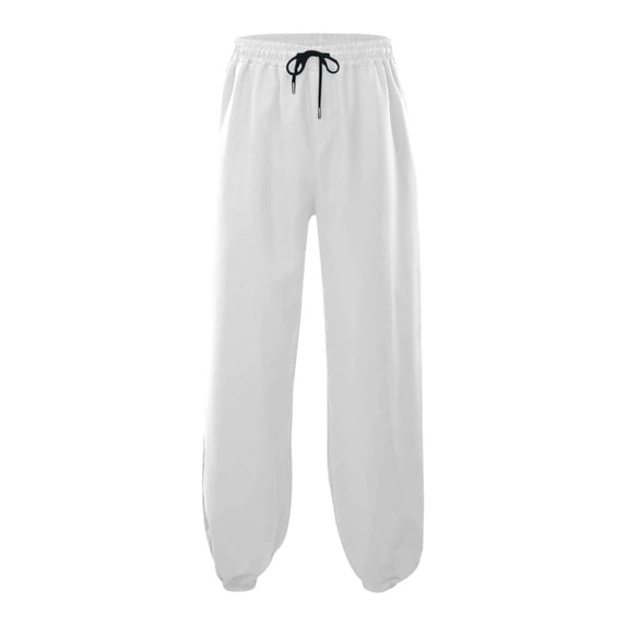 JTieacloth Mens Cargo Long Pants Men's Casual Jogger Pants Slim Fit Tapered Ankle Sweatpants Lightweight Comfortable Breathable For Daily Wear Outdoor Sports White