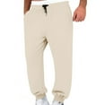 thumbnail image 1 of JTieacloth Mens Cargo Pants Men's Casual Jogger Pants Elastic Waist Comfortable Sweatpants Soft Breathable Trousers For Daily Wear Beige, 1 of 5