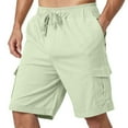 thumbnail image 1 of JTieacloth Mens Cargo Pants Men's Casual Pants Relaxed Fit Work Trousers Pocket Stylish Everyday Wear Comfortable Spring Summer Green, 1 of 6
