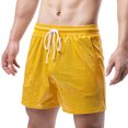thumbnail image 1 of JTieacloth Mens Cargo Short Men's Casual Shorts Lightweight Running Gym Workout Athletic Training Breathable Comfortable Summer Sports Shorts For Outdoor Hiking And Daily Wear,Yellow, 1 of 6