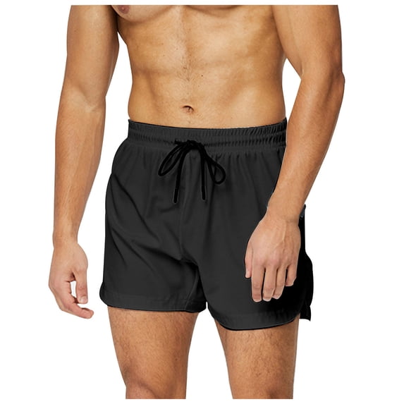 JTieacloth Mens Cargo Short Mens Running Gym Exercise Shorts With Pockets,Black