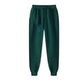 thumbnail image 1 of JTieacloth Mens Casual Pants Men And Women Autumn And Winter Leisure Solid Color Pants Trousers Green, 1 of 5