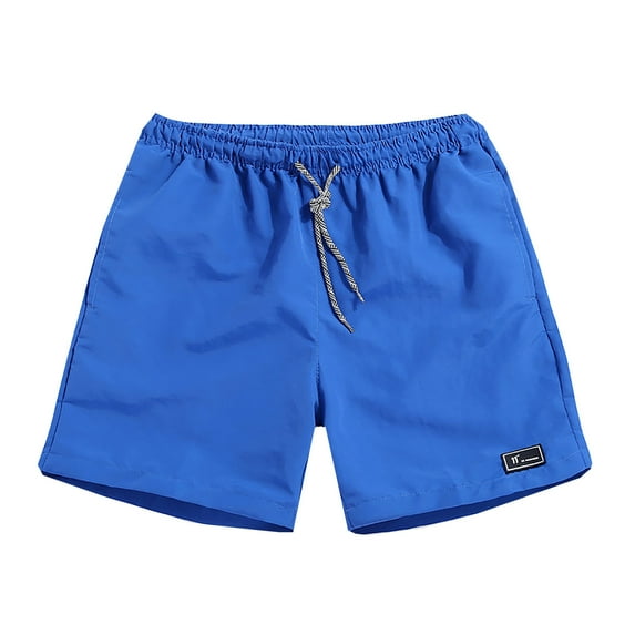 JTieacloth Mens Casual Shorts Men's Summer Plus Size Thin Fast Drying Beach Trousers Casual Sports Short Pants,Blue