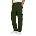 thumbnail image 1 of JTieacloth Mens Casual Stretch Chino Pant Men's Casual Pants Comfortable Relaxed Fit Stretchable Breathable Soft Lightweight Everyday Wear Durable Versatile Stylish Green, 1 of 6
