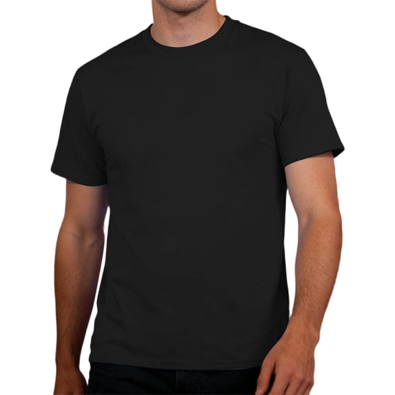 JTieacloth Mens Casual T-Shirts Men's T Shirt Ultra Soft White Plain Men's Crew Neck Casual Basic T Shirt For Men(Black,XXXL)