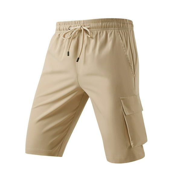 JTieacloth Mens Classic Chino Short Men's Casual Shorts Summer Loose Fit Cargo Shorts For Outdoor Sports And Daily Wear Comfortable Breathable Workout Shorts With Pockets,Yellow