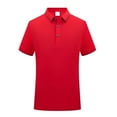 thumbnail image 1 of JTieacloth Mens Collared T Shirt Short Sleeve Collar Shirt Red XXXL, 1 of 2