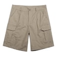 thumbnail image 1 of JTieacloth Mens Elastic Waist Shorts Men's Classic Cargo Stretch Short,Yellow, 1 of 4