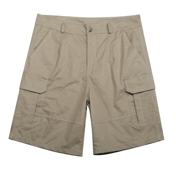 JTieacloth Mens Elastic Waist Shorts Men's Classic Cargo Stretch Short,Yellow