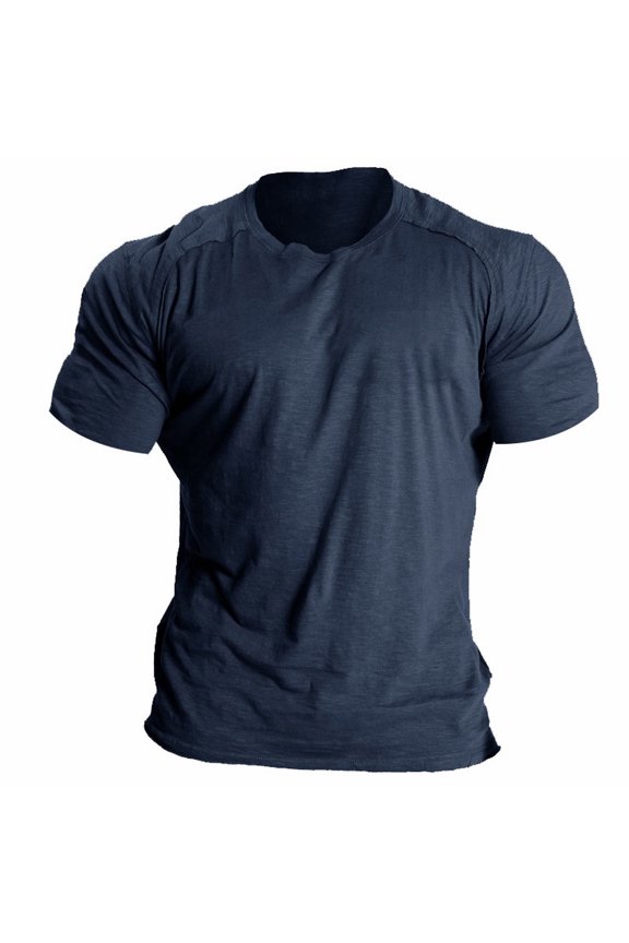 Mens Large Tall Men's Solid Raglan Short Sleeve Daily Casual Comfort Versatile Top T Shirt
