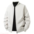 thumbnail image 1 of JTieacloth Mens Lightweight Jackets Men's Casual Jacket Lightweight Loose Fit Outdoor Spring Fall Daily Wear Comfortable Plain Color Coat For Layering With Pants(Yellow,XXXL), 1 of 5