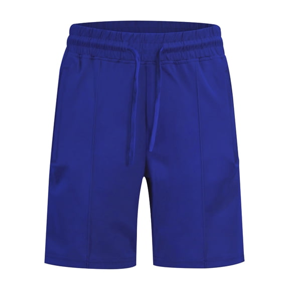 JTieacloth Mens Linen Shorts Summer Men'S Casual Shorts Solid Color Shorts Fashion Slim Five Pants Beach Shorts,Blue