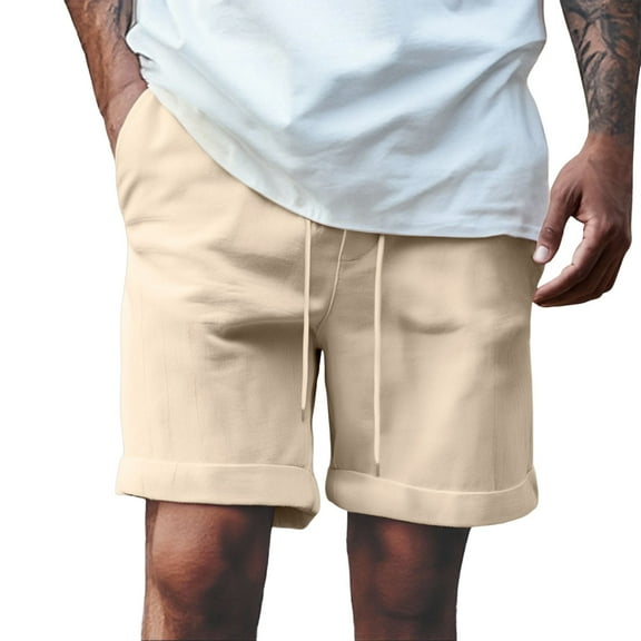 JTieacloth Mens Linen Shorts Summer Sure! Here’s A Product Title That Follows And Is Optimized For Exposure And Buyer Search Habits:,Beige