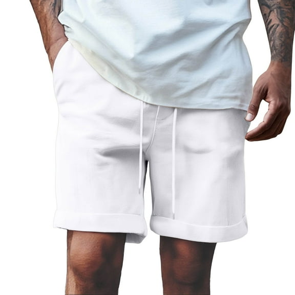 JTieacloth Mens Linen Shorts Summer Sure! Here’s A Product Title That Follows And Is Optimized For Exposure And Buyer Search Habits:,White