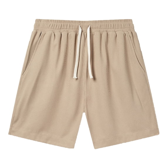 JTieacloth Mens Shorts Classic Fit Male Summer Shorts Solid Color Tie Suit Cool Breathable Four Quarter Pants,Yellow