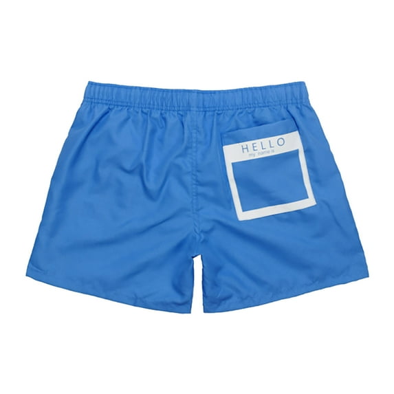 JTieacloth Mens Shorts Classic Fit Summer Outdoor Home Solid Color Casual Bright Surfing Sports Men's Beach Shorts,Blue