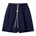 thumbnail image 1 of JTieacloth Mens Shorts Knee Length Men's Loose Fit Relaxed Five Inch Shorts For Summer,Blue, 1 of 5