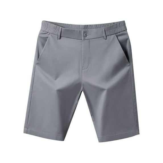JTieacloth Mens Shorts Knee Length Pure Cotton Casual Shorts For Men'S Summer Quarter Pants Thin Slim Fit And Can Be Tied With Leather Straps Men'S Quarter Pants,Gray