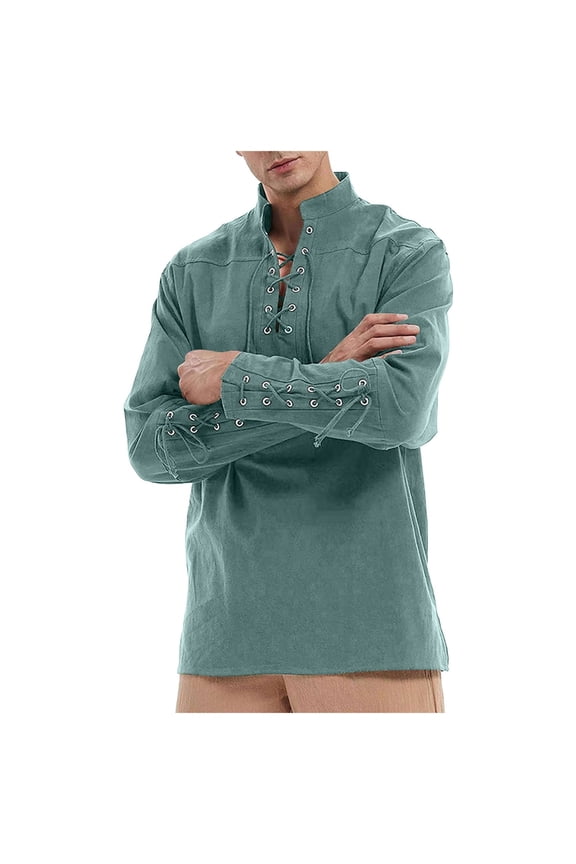 Mens Stretch Shirts Mens Shirt Steam Punk Retro Gothic Holiday Fashion Clothing Green
