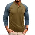 thumbnail image 1 of JTieacloth Mens T-Shirts Mens Cotton T Shirt Crew Neck Long Sleeve Tee Shirts Hipster Hop Longline Casual Tops Gym Muscle Shirts(Green,L), 1 of 4