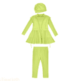 thumbnail image 1 of JTieacloth Swimsuit Girls 3 Piece Full Cover Hijab Arabic Swimwear Sunsuit Beachwear Top Pants Cap ,Sizes 11-12 Years, 1 of 6
