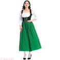 thumbnail image 1 of JTieacloth Oktoberfest Outfits for Women , Bavarian Dirndl Dress for Halloween Party,Green, 1 of 4