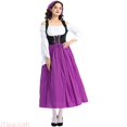 thumbnail image 1 of JTieacloth Oktoberfest Outfits for Women , Bavarian Dirndl Dress for Halloween Party,Purple, 1 of 4