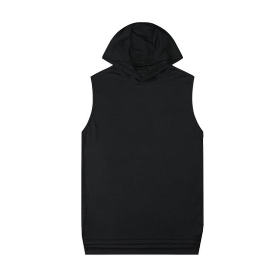 JTieacloth Pack Mens T Shirts Male Summer Tank Tops I Shaped Round Neck Hooded Sleeveless Vest Blouse