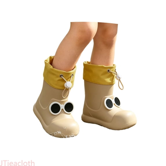JTieacloth Rain Boots For Boys And Girls With Soft Sole Lightweight Outdoor Boots For Toddlers And Kids,Sizes 8.5
