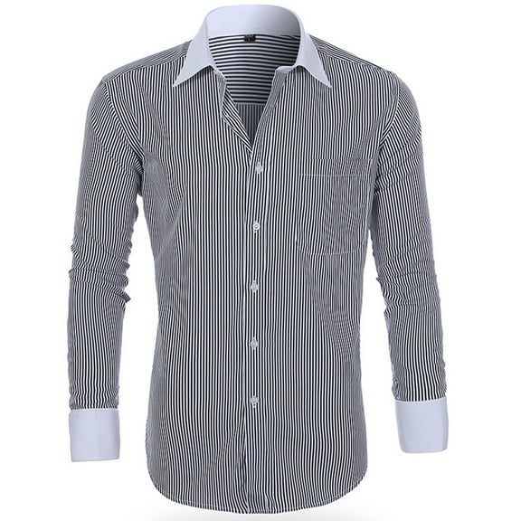 JTieacloth Short Sleeve Button Down Shirts Men's Dress Shirt Regular Fit Ultra Freess Flex Collar Stretch Gray