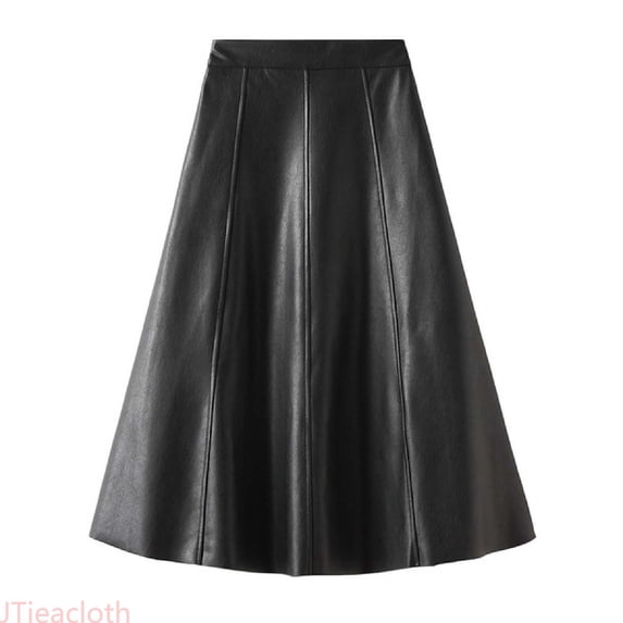 JTieacloth Skirt Women's High Waist Wide Swing Umbrella Skirt,Midi Skirt for Women(Black)