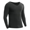 thumbnail image 1 of JTieacloth Sleep Shirt for Men Mens Winter Thermal Underwear Seamless Single Piece With Fleece Thickened AutumnClothing In The Autumn To Wear The Foundation Of The Bottom Cold Cotton Sweater Gray, 1 of 4