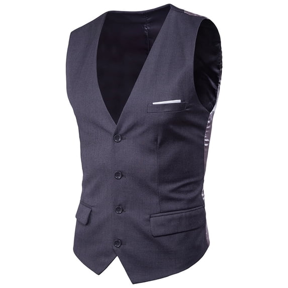JTieacloth Spandex T Shirts for Men Men's Suit Vest V Neck Silm Fit Solid Formal Suit Waist Coat Lightweight For Wedding Prom Business