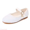 thumbnail image 1 of JTieacloth Sparkly Girls Sandals With Fashionable T Strap Design For And Performances Comfortable Lightweight Casual Shoes For Toddler Summer Flat Sandals,Sizes 3.5 Big Kid(11.5-12 Years), 1 of 7