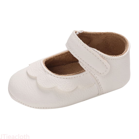JTieacloth Spring And Autumn Children Baby Toddler Shoes Girls Round Toe Lightweight Comfortable Solid Color Simple Hook Loop Walking Sneakers,Sizes 6 Toddler