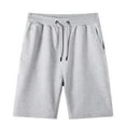 thumbnail image 1 of JTieacloth Stretch Short with Pockets Men's Shorts With Deep Pockets And Loose Fitting Shorts Suitable For Running Home And Leisure,Gray, 1 of 5