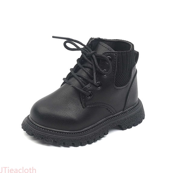 JTieacloth Stylish Girls Short Boots For Fall And Winter For Kids With Soft Soles For Outdoor Activities And Everyday Wear,Girls Boots for Back to School Black