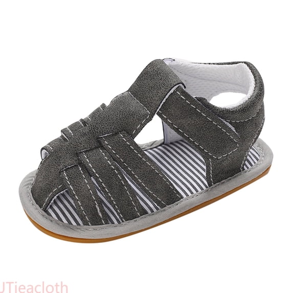 JTieacloth Summer Children And Toddler Shoes Boys And Girls Sandals Flat Soles Light Straps Roman Style Breathable And Comfortable Summer Flat Sandals,Sizes 6 Toddler(12-18 Months)