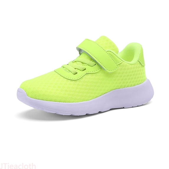 JTieacloth Summer Girls Sports Shoes Lightweight Non Slip Lace Up Mesh Upper Breathable Athletic Sports Sneakers,Sizes 11.5 Little Kid