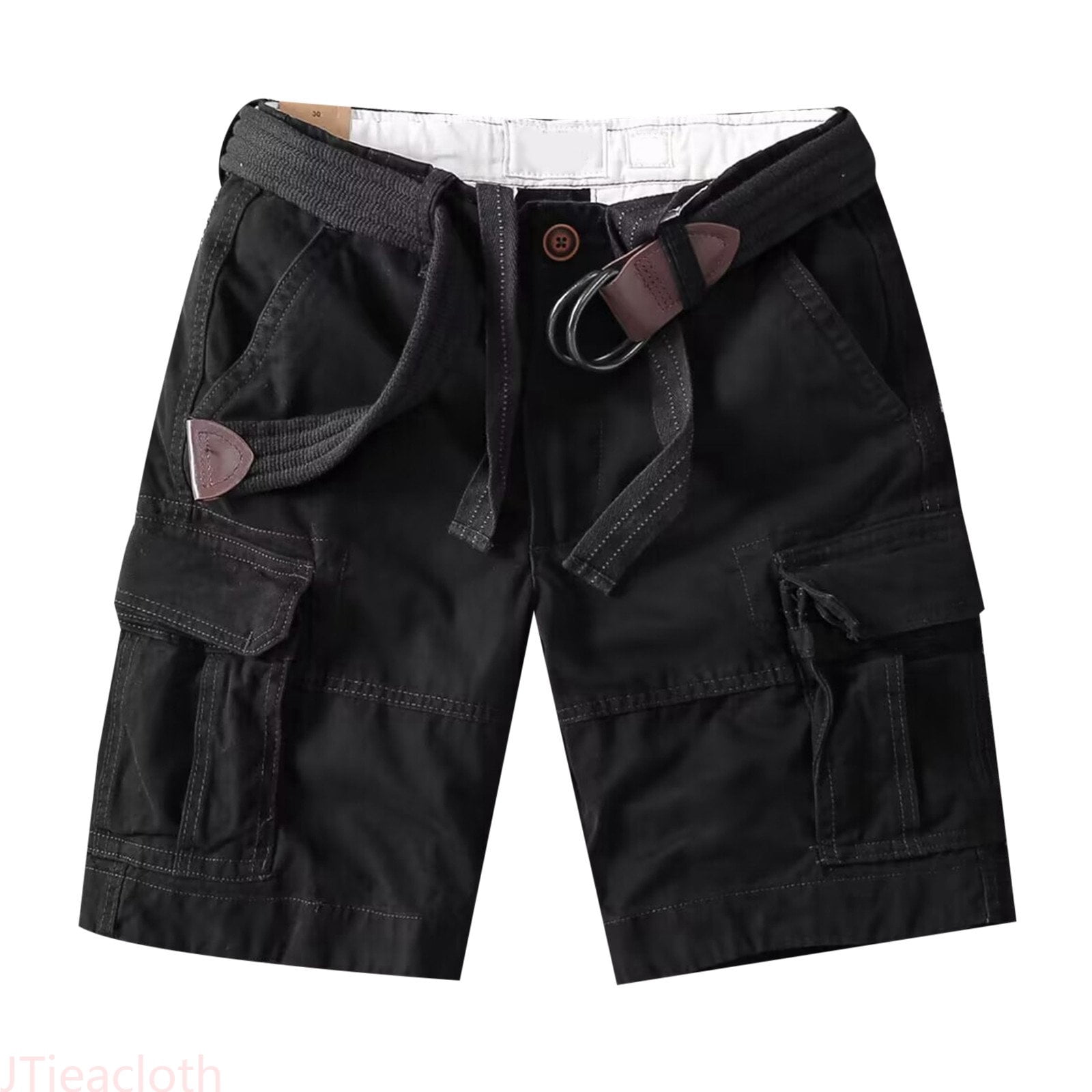 JTieacloth Summer Men's Loose Straight Leg Casual Retro Heavy Wash ...