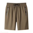 thumbnail image 1 of JTieacloth Summer Shorts for Men Men's Casual Shorts For Everyday Wear Outdoor Activities Comfortable Fit Versatile Plain Design For Spring And Summer(Yellow,L), 1 of 5