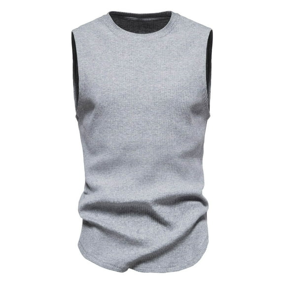 JTieacloth Sweat Shirt Men's Workout Tank Tops Sleeveless Ribbed Knit T Shirt Muscle Gym Fitness Tee