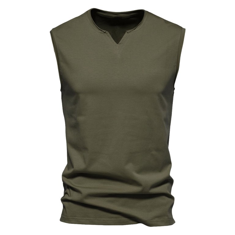 JTieacloth Sweat Shirts Summer Mens Fashion Vest Collar Sleeveless